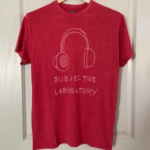 David Byrne "Subjective Labratory" Graphic T-Shirt | Next Level Apparel | Size M